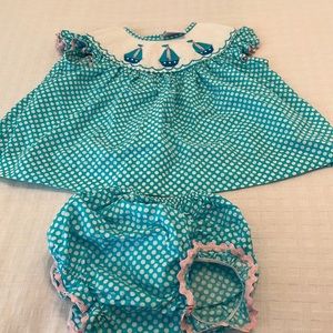 Little Girls Smocked Set